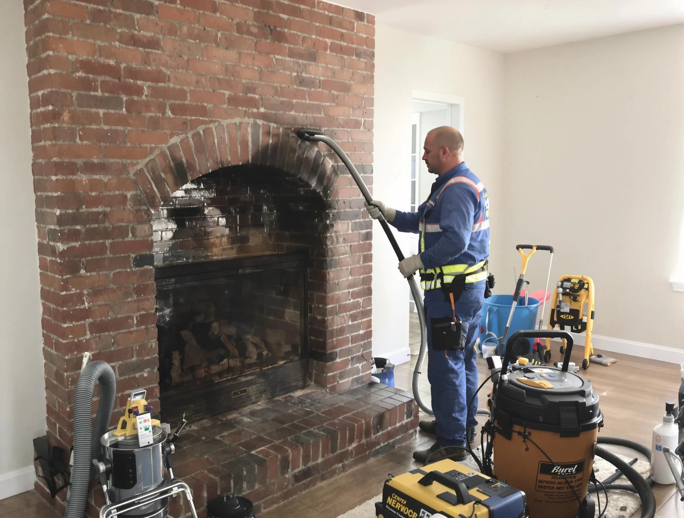 Lilburn Chimney Sweep expert performing detailed chimney sweep in Lilburn, GA