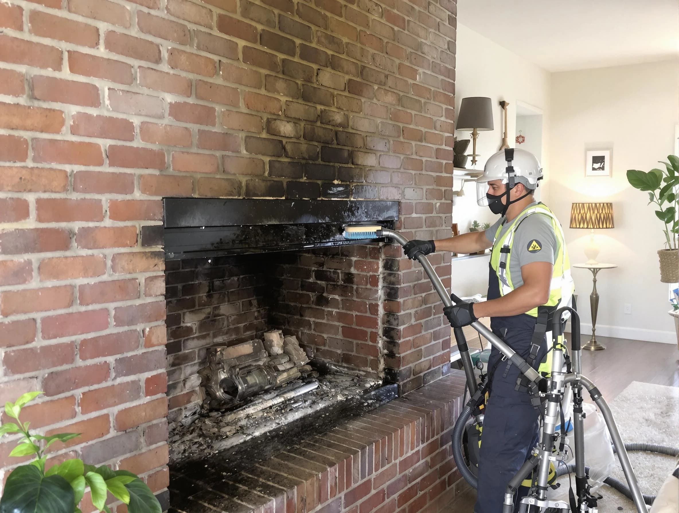 Lilburn Chimney Sweep providing fireplace cleaning services in Lilburn, GA