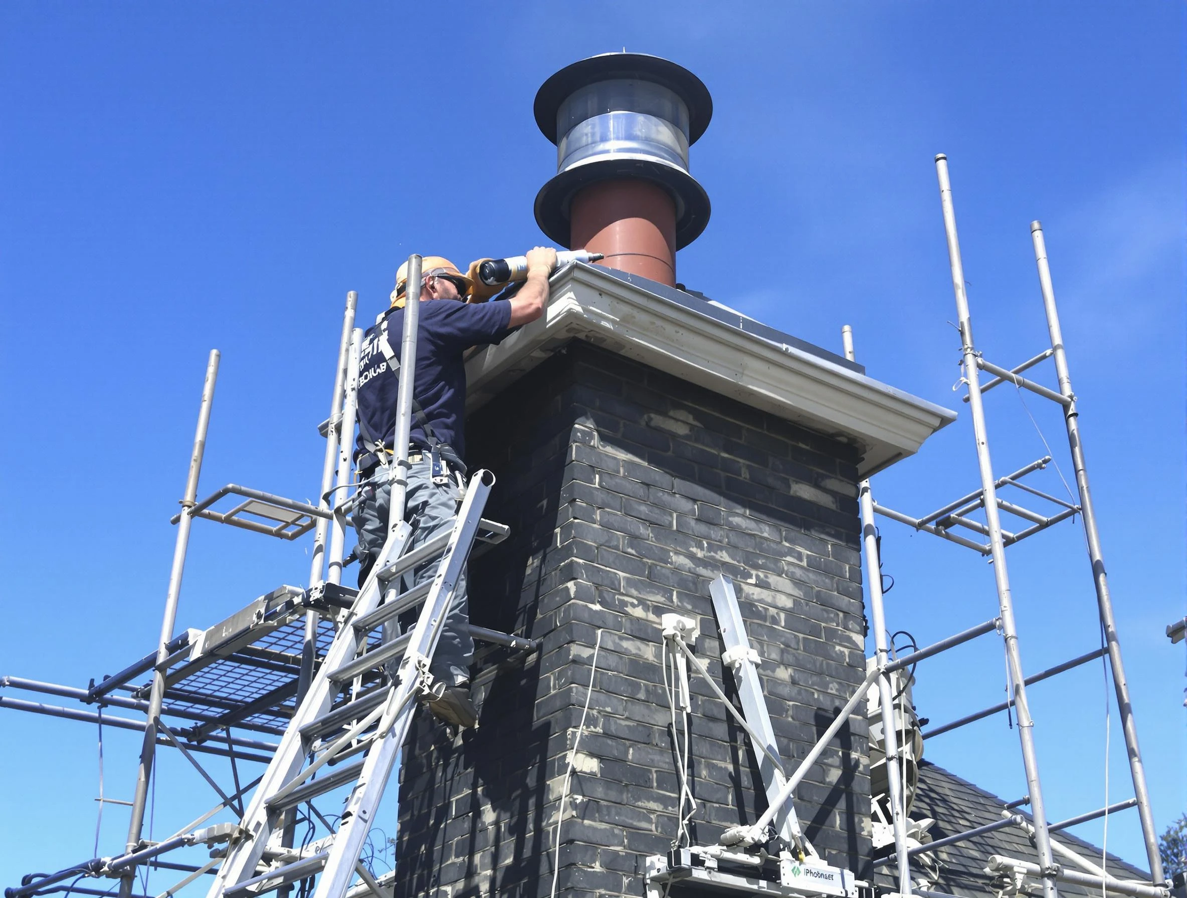 Sturdy chimney crown finished by Lilburn Chimney Sweep in Lilburn, GA