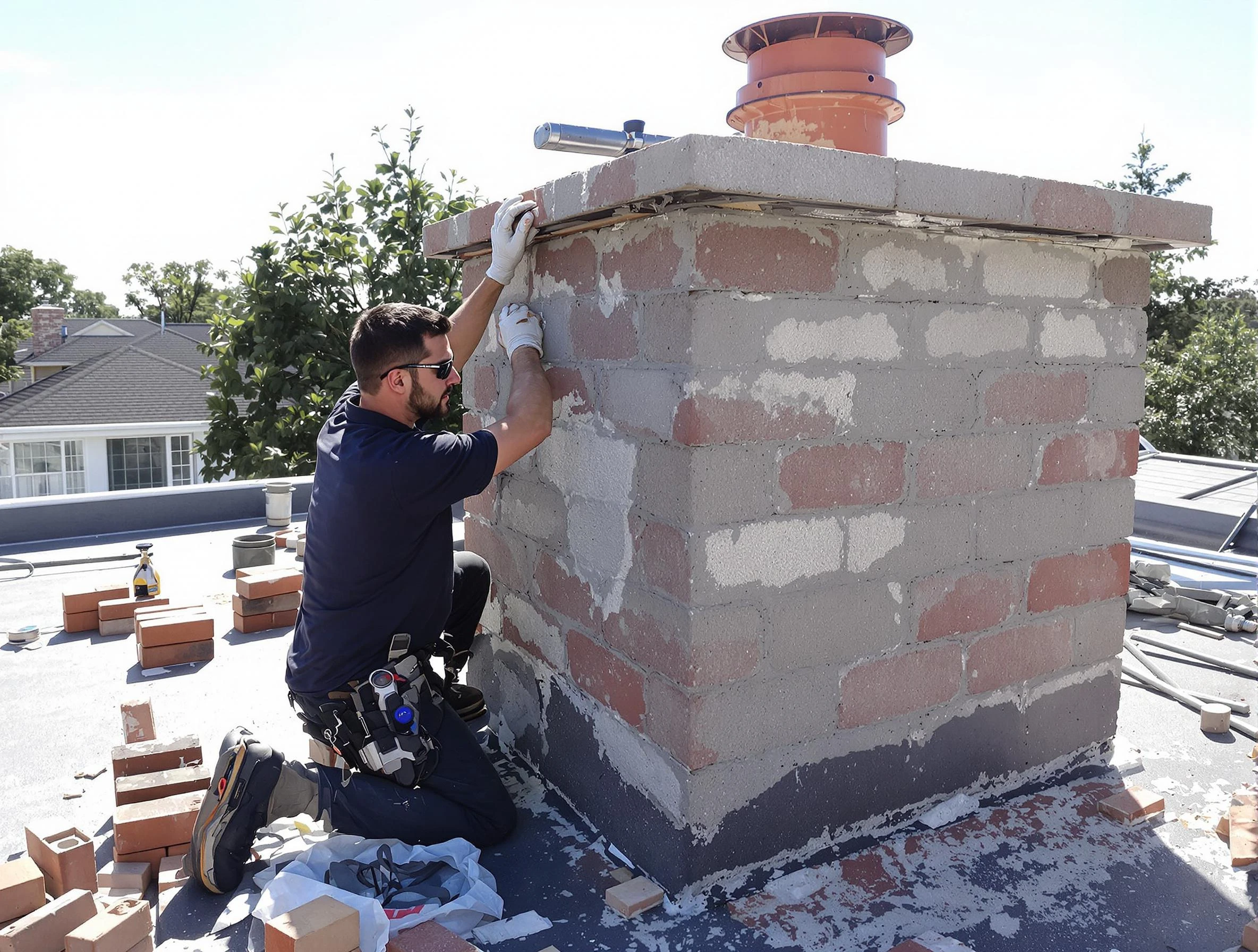 Advanced chimney repair process by Lilburn Chimney Sweep in Lilburn, GA