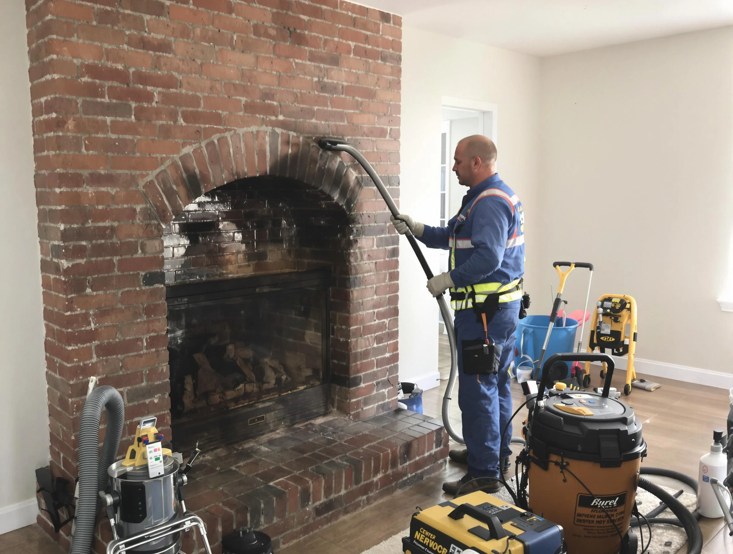 Lilburn Chimney Sweep expert performing detailed chimney sweep in Lilburn, GA